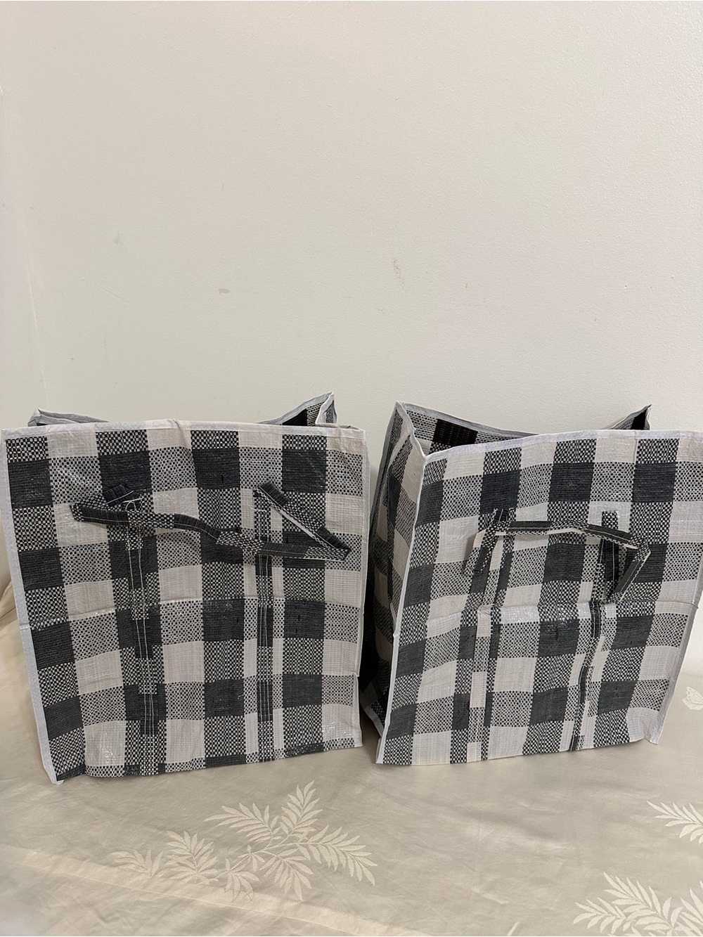 Black & White Checkered shopping Bag